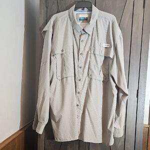 Magellan Men’s Long-Sleeve Fishing Shirt - Light Gray